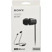 Sony WI-C310 - Hörlurar med mikrofon - inuti örat - Bluetooth - trådlös - svart