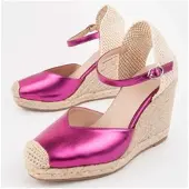 Montevita Wedge Espadrille Balenci4 Rosa