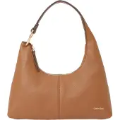 Calvin Klein Axelremsväska 'Slouchy Shoulder' konjak