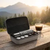 OutIn Nano Bærbar Espressomaskine + Taske – Grå