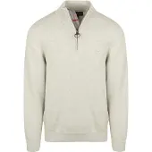 Barbour Tröja Half Zip Greige Beige Grå Storlek