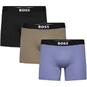 BOSS för män. 50544272 Set 3 Boxers One svart, blå, brun (S), Hemkläder, Bomull