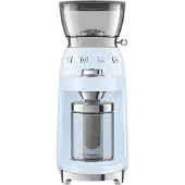 Smeg 50''s Style Kaffekvarn CGF03PBEU Pastellblå, Kaffekvarn, 240 g, Konisk malning, Rostfritt stål, Blå, Pastel blue