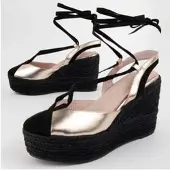 Montevita Wedge Espadrille Balenci6 Guld