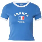 Levi's T-shirt 'France Ringer Tee' himmelsblå / röd / vit