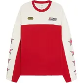 Bershka T-shirt mörkgul / röd / svart / naturvit