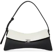 Karl Lagerfeld Axelremsväska 'K/Autograph' svart / vit