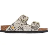 Birkenstock Pantolette 'Arizona' ecru / antracit