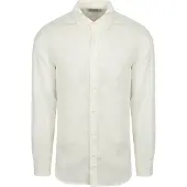 Scotch & Soda Linne Skjorta Vit Beige Off-White Storlek