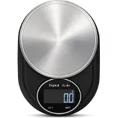 INF Digital köksvåg 2 kg/0.1 g Rostfritt stål Svart/silver