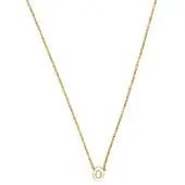 Luxenter halsband med 18 karats gult guldplätering - Alfabet gyllene