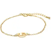 Luxenter Armband finish 18 karats gult guld - Alfabetet gyllene