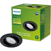 Philips 8720169266858 Fresco LED-inbyggnadsbelysning GU10 4.6 W Svart