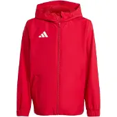 Adidas Jacka All Weather Entrada 26 - Röd/Vit Barn, storlek 140 cm