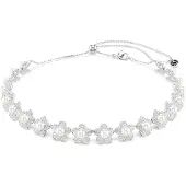 Swarovski Halsband vit / pärlvit
