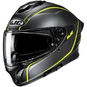 HJC C71 Quez MC3HSF Integralhjälm Matt/Svart/Gul 2XL Unisex sort