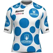 Santini La Vuelta Polka Dot 2026 Korta ärmar Cykeltröja