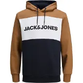 Jack & Jones Sweatshirt marinblå / ljusbrun / vit