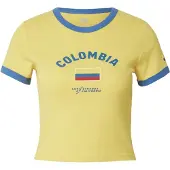 Levi's T-shirt 'Colombia Ringer Tee' azur / gul / röd / vit