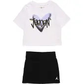 Jordan Set 'I HEART' pastelllila / svart / vit