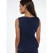 Hiccups for Kids Denim Peplum Topp