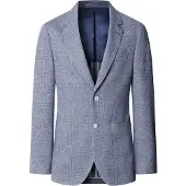 Hackett London för män. HM4400169 Brittisk jacka blå (42/32), Bomull, Klassisk