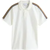 Next T-shirt kräm / marinblå / umbra