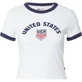 Levi's T-shirt 'U.S. Soccer Ringer Tee' mörkblå / röd / vit