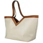 Giulia Tote-väska Ljusbeige Guldbrun