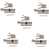 Semoic 5X 70 mm CylinderlåStillbehör Inomhus Zinklegering DörrlåScylinder Europeisk Standard