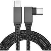 INF C till C 5m/16FT VR-länk-kabel för PC-spel, höghastighets USB 3.1, nylonflätad, snabb laddning, kompatibelt med Oculus Quest 2