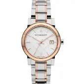 Burberry The City Watch Damsklocka Silver / Roséguld BU9105