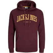Jack & Jones Sweatshirt 'JJEJosh' curry / vinröd