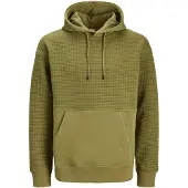Jack & Jones Black Structure Hoodie Grönt XL Man