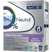 Neutral Neutralt professionellt tvättmedel, färgat, utan färg och parfym, 8,55 kg