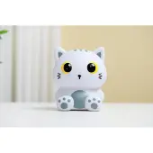 Itotal Grey Cat-18 × 15 × 12.5 Cm Lampa