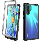 INF Huawei P30 Pro skal med skärmskydd Svart/Grå