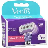 Gillette Venus Deluxe Smooth Swirl utbytbara rakhuvuden 4 st