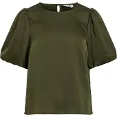 Vila Ellette Puff Kortärmad Blus