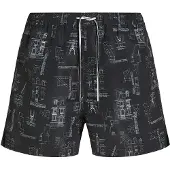 Karl Lagerfeld Badshorts svart / vit