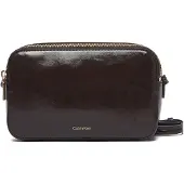 Calvin Klein Glossy Foil Logo Crossbody Camera Bag