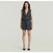 G-Star Lightweight Blazer Playsuit - Dark blue - Women