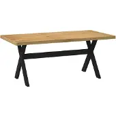 vidaXL Matbord NOAIN X-formade ben 180x90x75 cm massiv furu