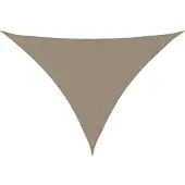 vidaXL Solsegel oxfordtyg trekantigt 3x3x4,24 m taupe