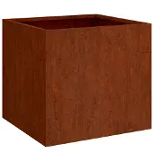 vidaXL Odlingslåda 32x30x29 cm rosttrögt stål