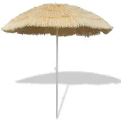 vidaXL Lutbart strandparasoll Hawaii inspirerad