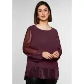 Sheego Blus burgunder