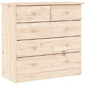 vidaXL Commode ALTA 77x35x73 cm massivt furu