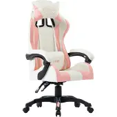 vidaXL Gamingstol, rosa, konstläder