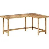 vidaXL Skrivbord 165x110x75 cm massivt mangoträ